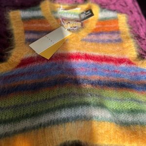 Marni Sleeveless Wool Striped Sweater Vest